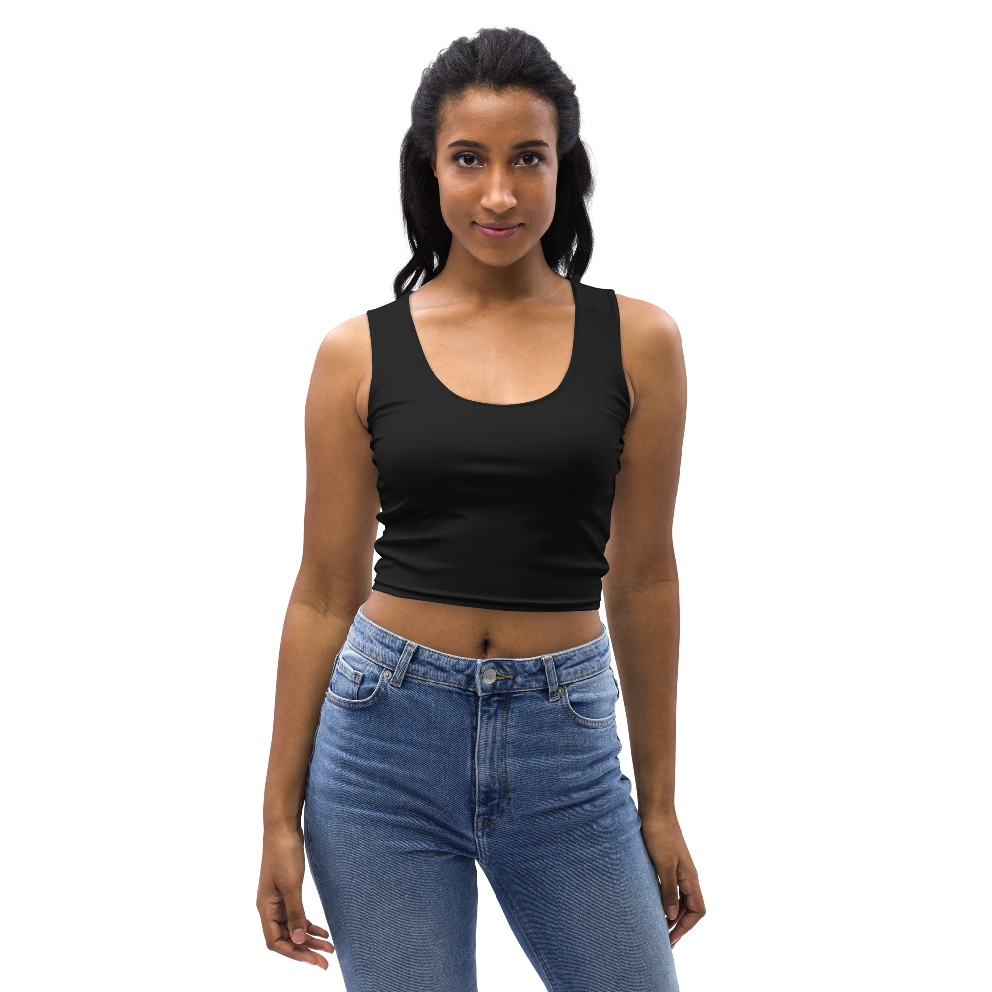The LoL Cropped Tank Top (Blk/Wht)