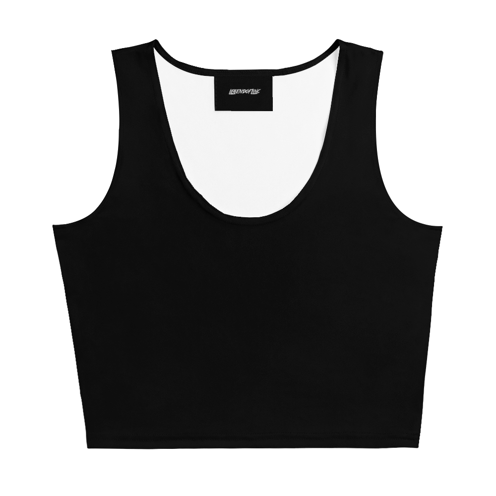 The LoL Cropped Tank Top (Black) – Sleek, Supportive, and Designed for Women Who Move with Confidence