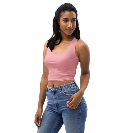 The LoL Cropped Tank Top (Pnk/Wht)
