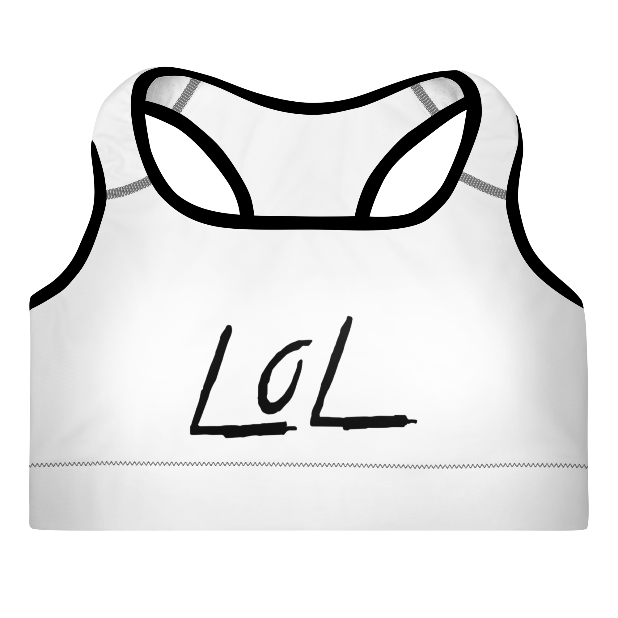 Women's Sports Bra - The LoL Sports Bra Vol. I (White) - Premium Quality Activewear