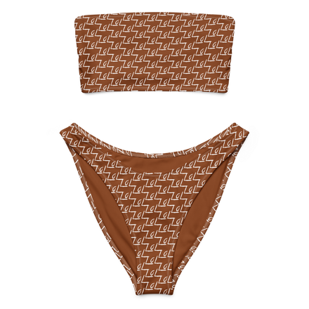 The LoL Bandeau Bikini (Brown) – Soft, Stretchy, and Effortlessly Flattering