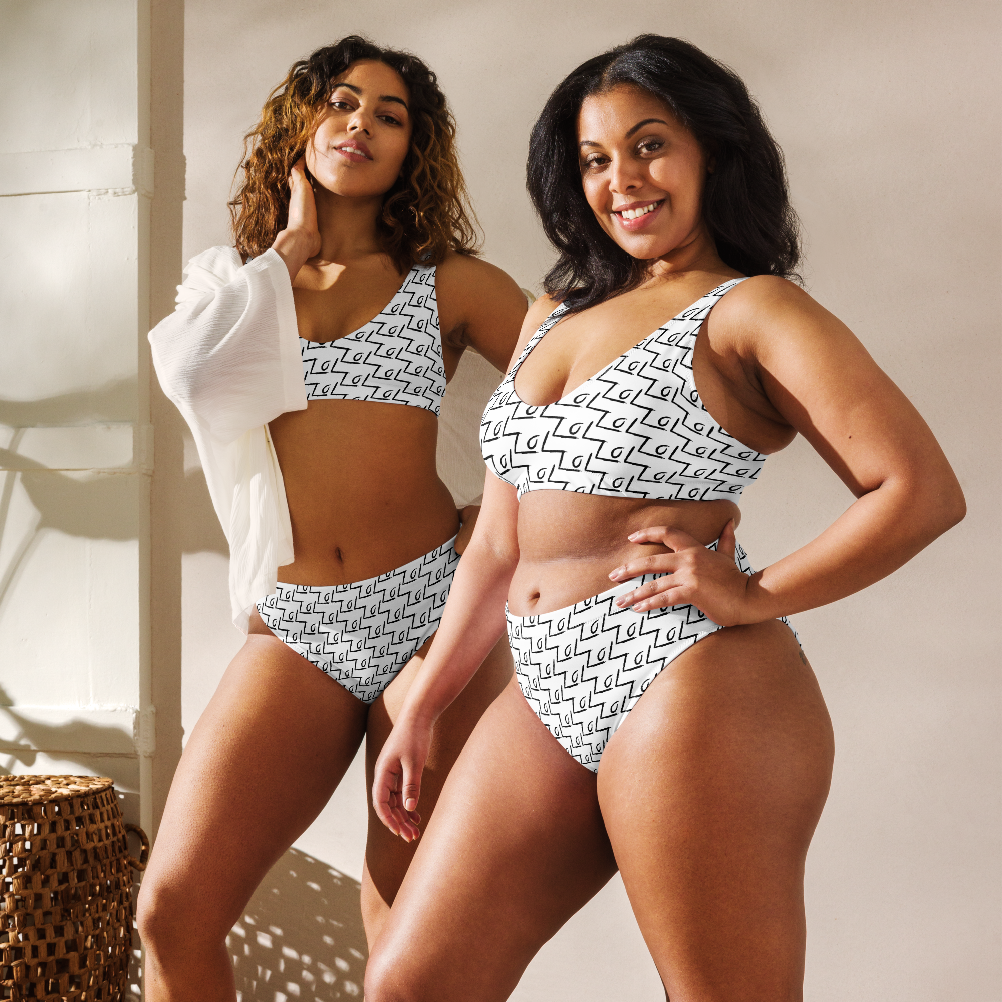 The LoL High-Waisted Bikini (White)
