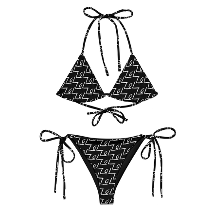The LoL String Bikini Vol. II (Black) – Signature All-Over Print LegendofLinc Swim Set