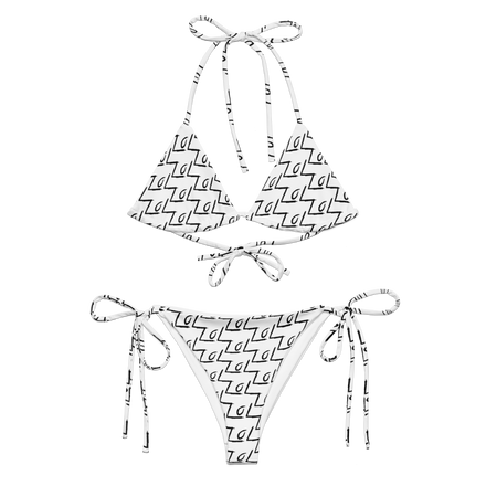 The LoL String Bikini Vol. II (White) – Signature All-Over Print LegendofLinc Swim Set
