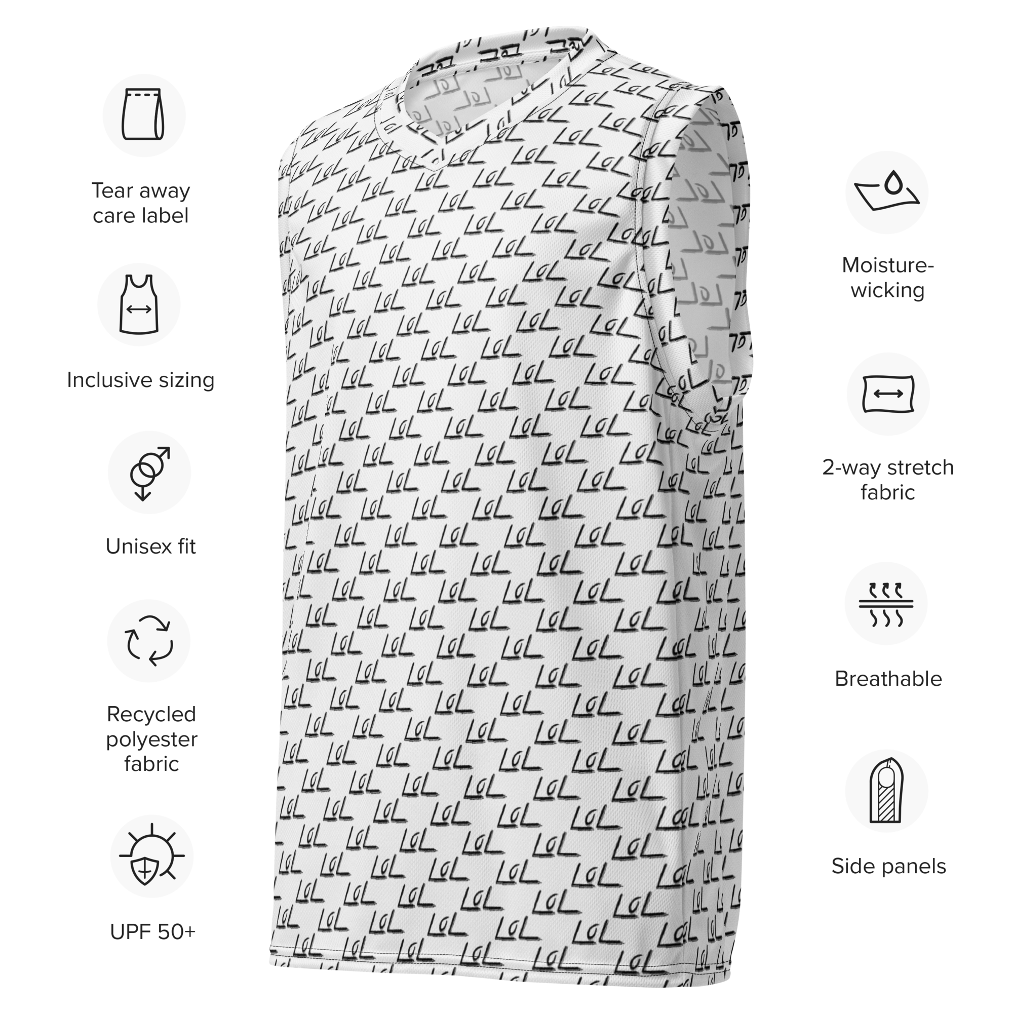 The LoL Basketball Jersey (White)