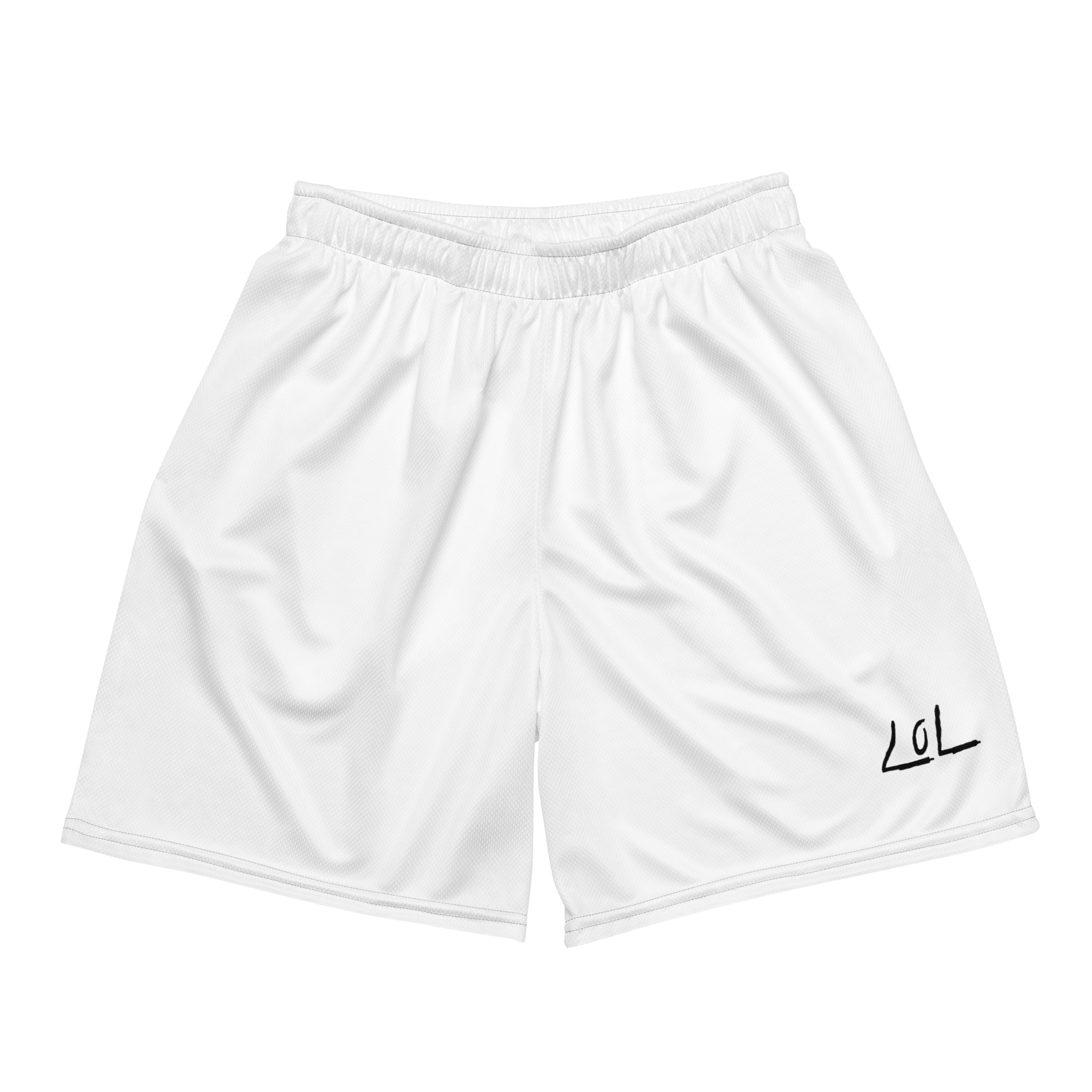 Men's Unisex Basketball Shorts - The LoL Basketball Shorts Vol. I (White)