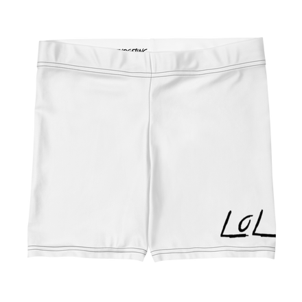 Women's Yoga Shorts - The LoL Yoga Shorts Vol. I (White)