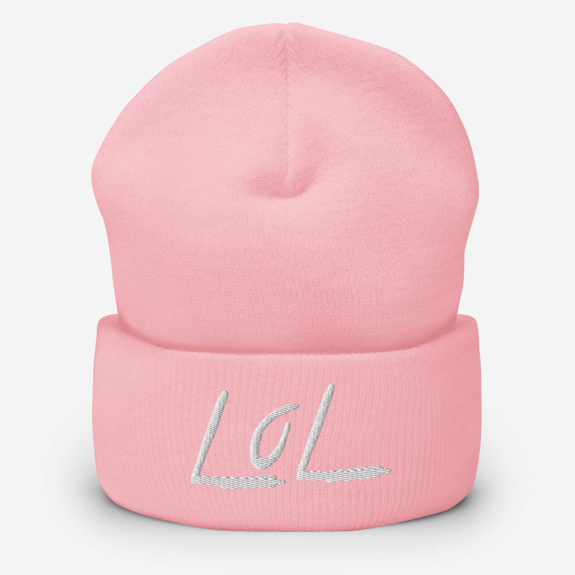 The LoL Beanie (Pink/Wht)