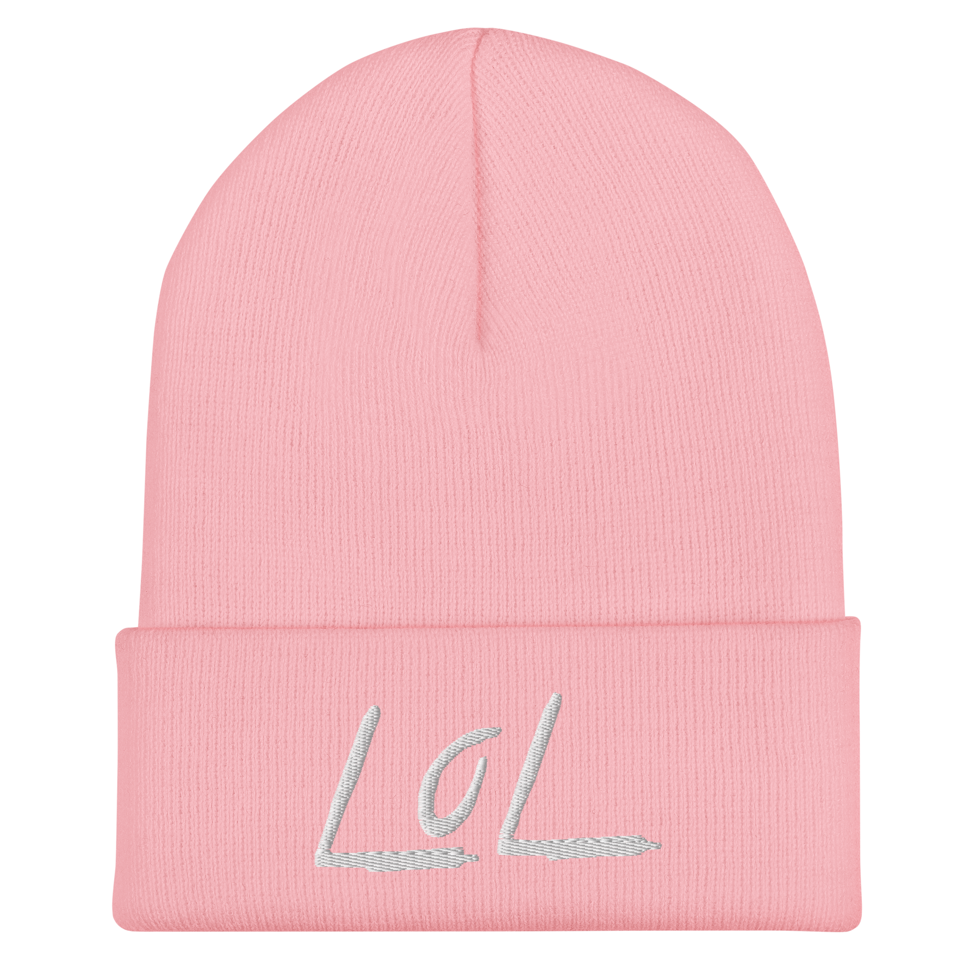 The Classic LoL Beanie (Pink/Wht) – Cozy, Minimal, and Signature LegendofLinc Style