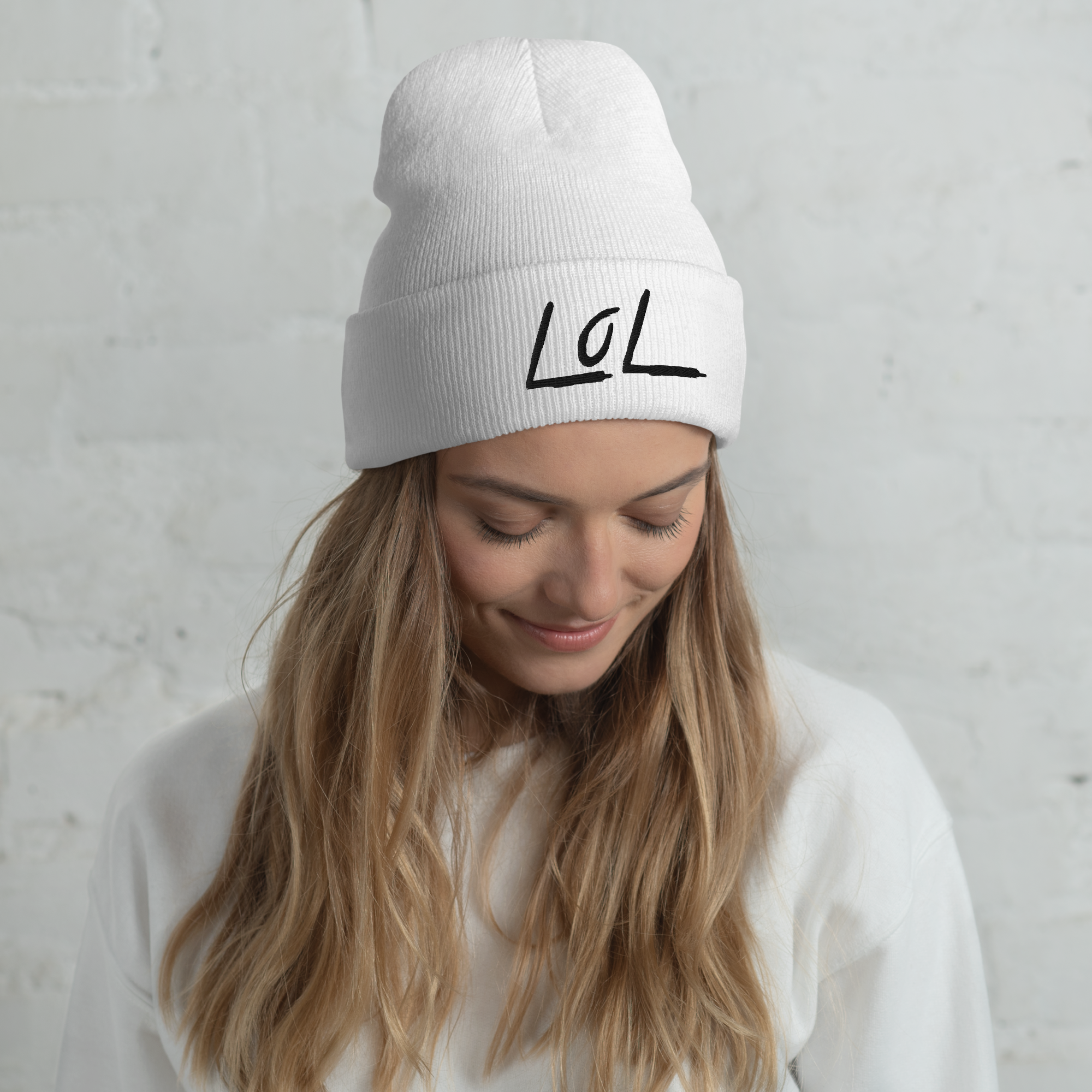 The LoL Beanie (Wht/Blk)