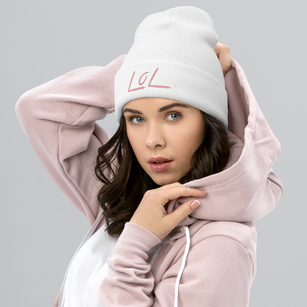The LoL Beanie (Wht/Pink)