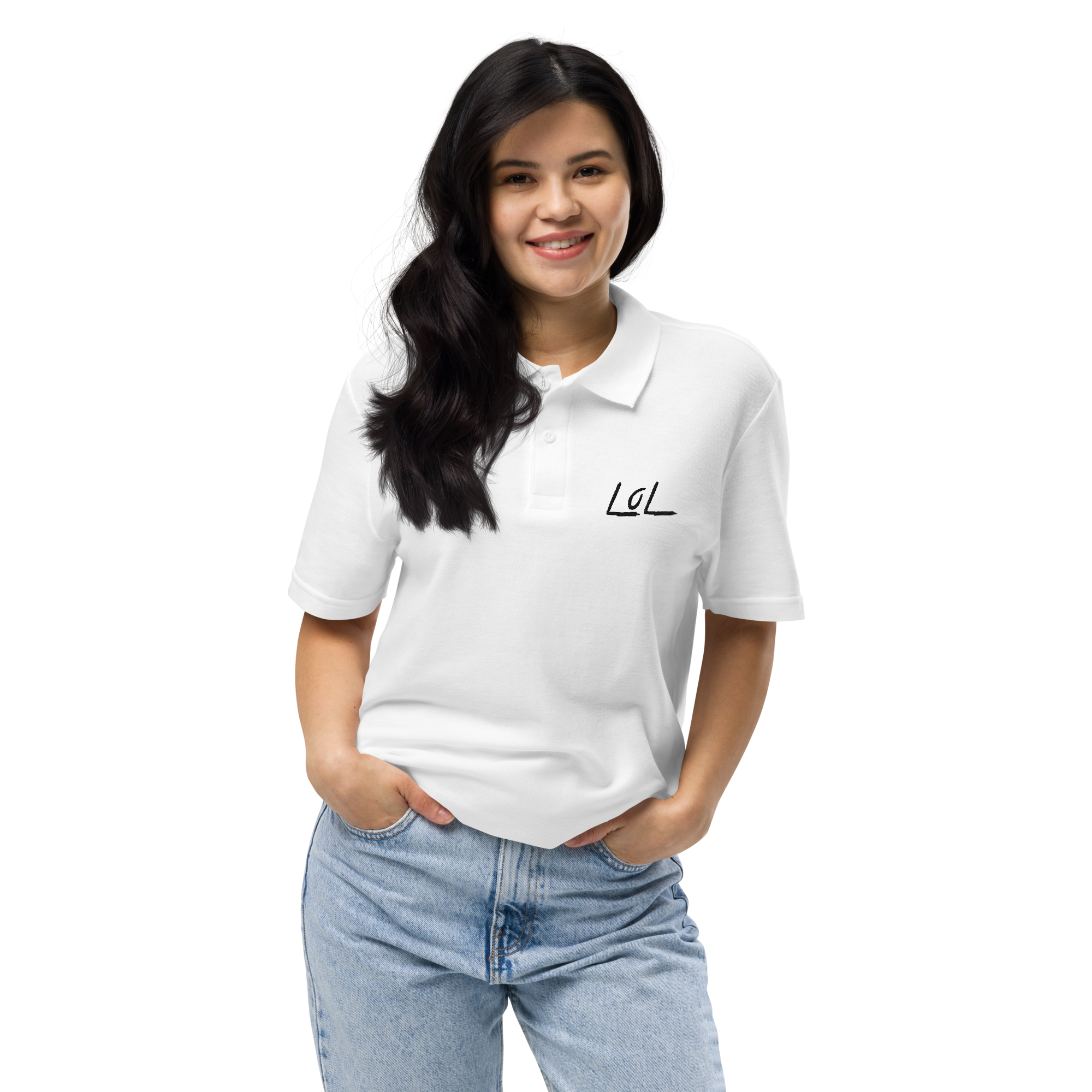 The LoL Polo Vol. IV (White) – Elevated Streetwear from the LegendofLinc Collection