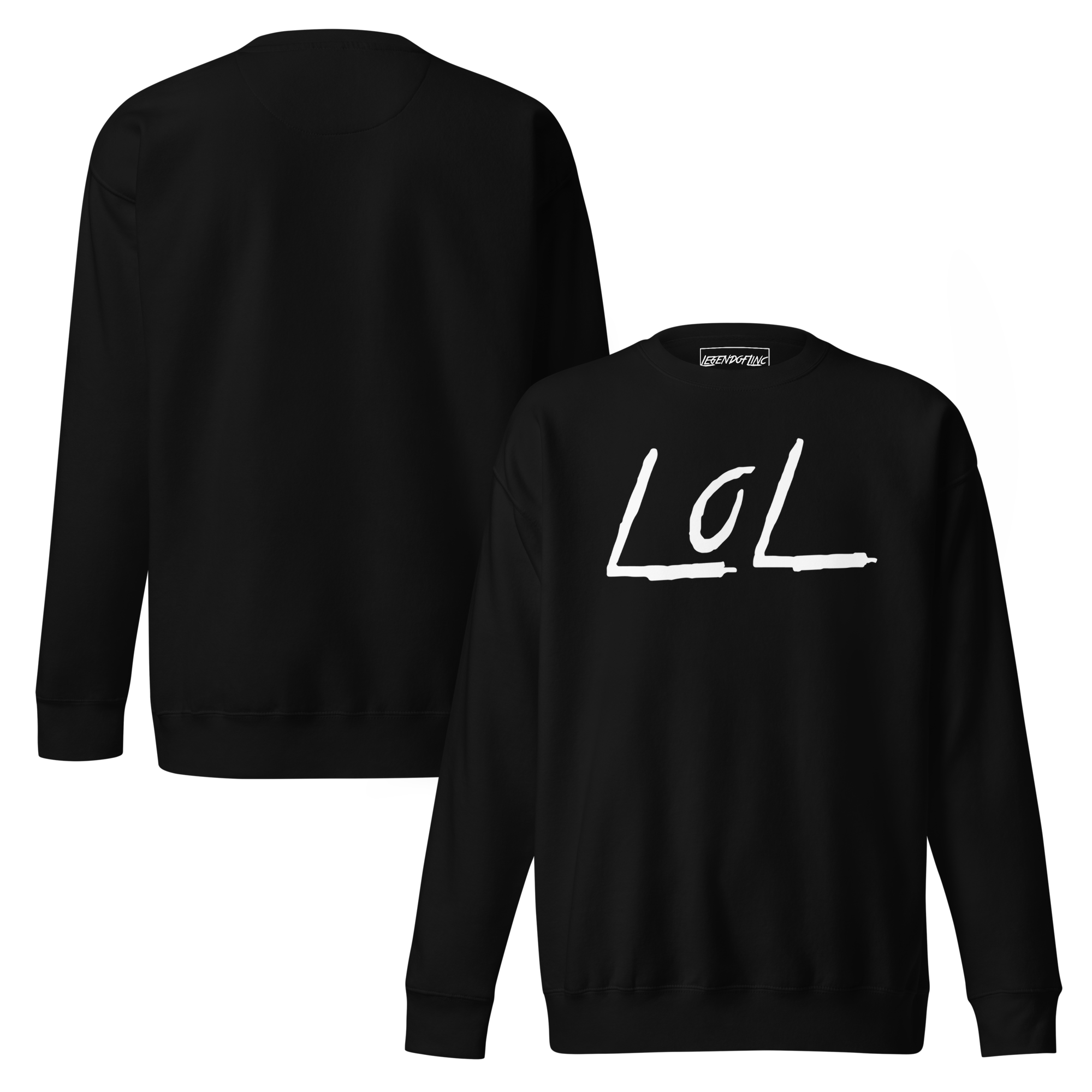The LoL Sweater Vol. IV (Black) - LegendofLinc Streetwear Crewneck